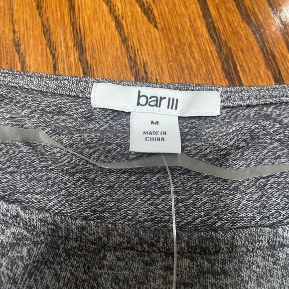 Bar III Womens Medium Heather Belle Gray Ombre Sweater - Picture 5 of 9
